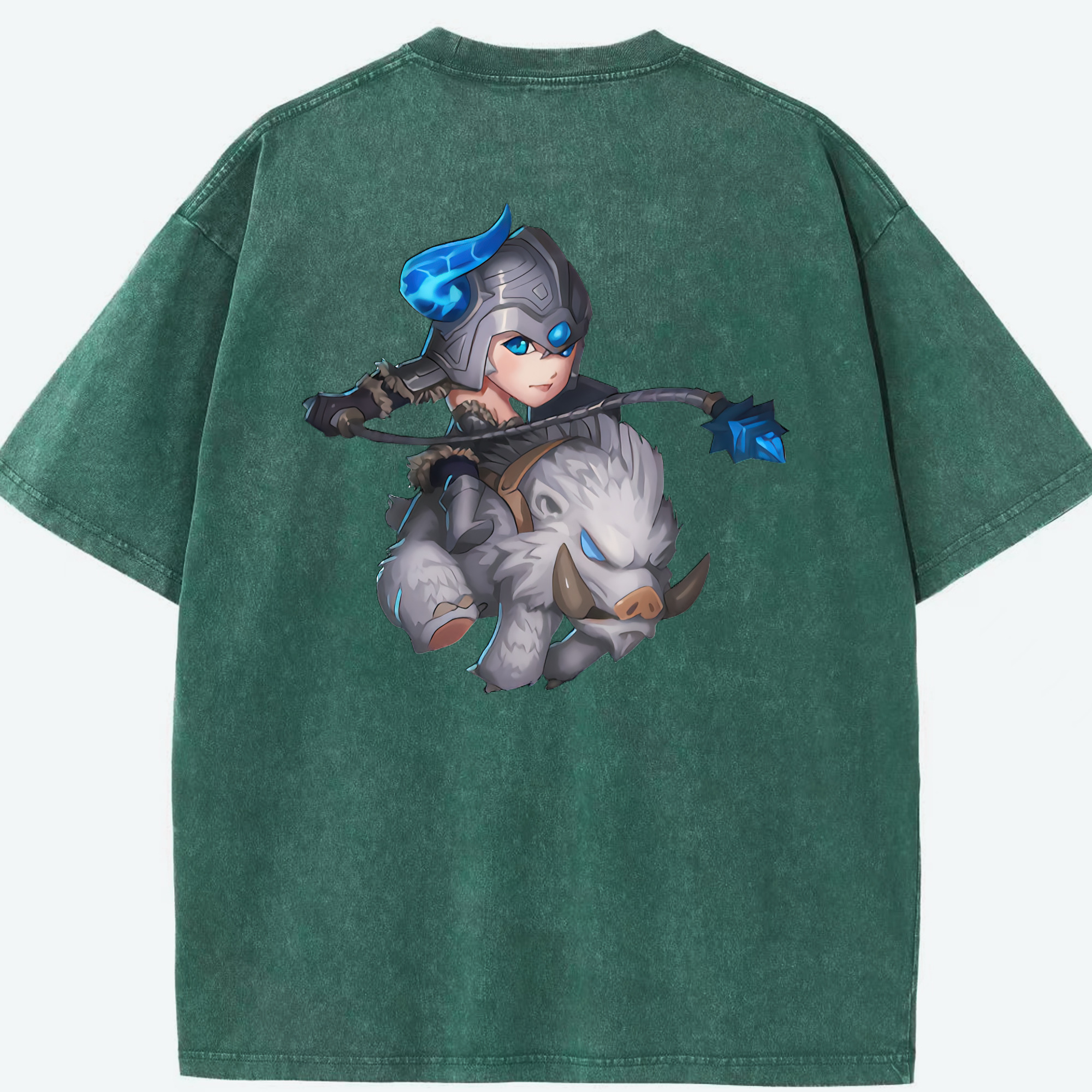 リーグ・オブ・レジェンド League of Legends LOL 綿100% ヴィンテージ風 半袖Tシャツ（背面プリント）